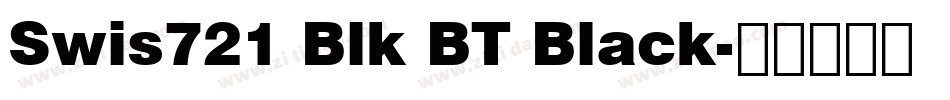 Swis721 Blk BT Black字体转换
